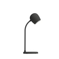 Svart LED-lampa/Högtalare/Qi Ellie - KREAFUNK